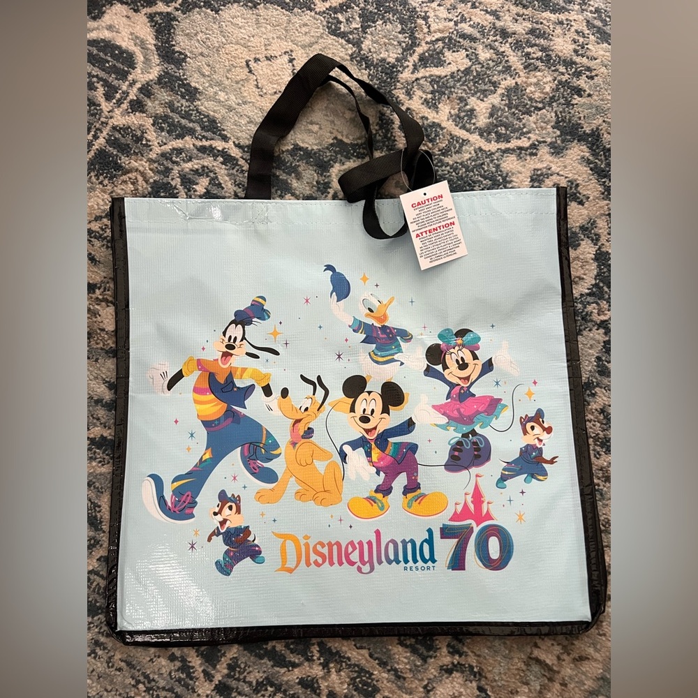 Disneyland 70th Anniversary Mickey and Friends Tote Bag, Medium